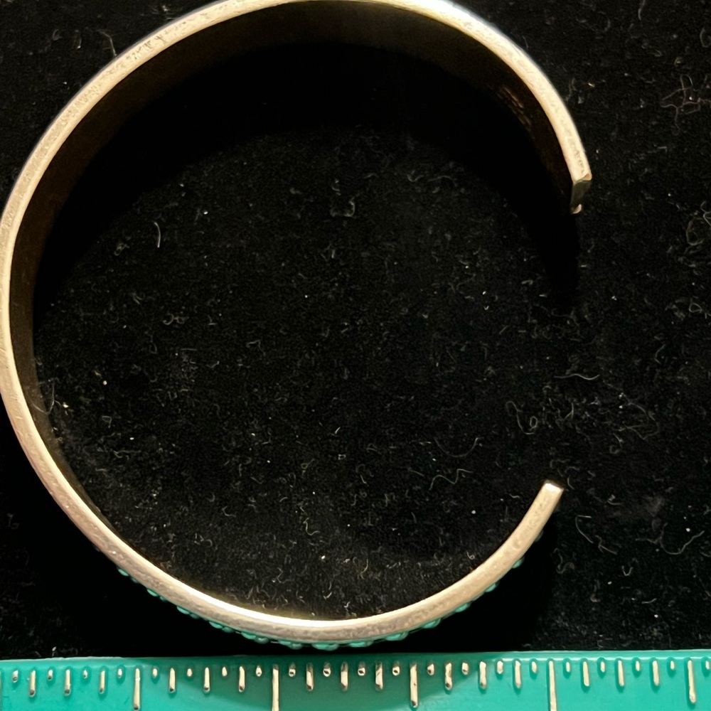 TAXCO 925 STERLING SILVER BEADED CUFF BRACELET - Picture 4 of 8